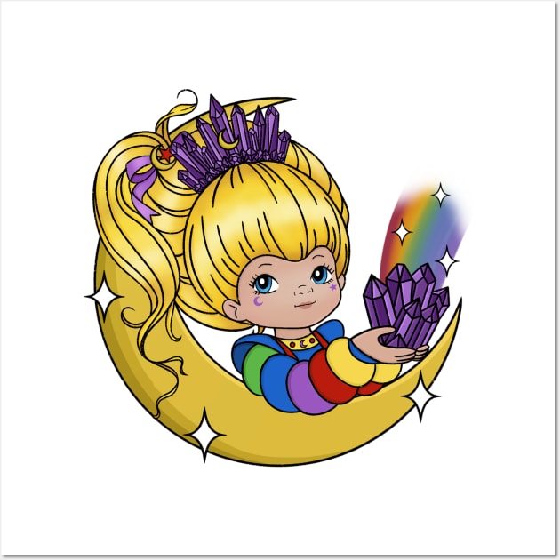 Rainbow Crystal Brite Girl Wall Art by moonstruck crystals